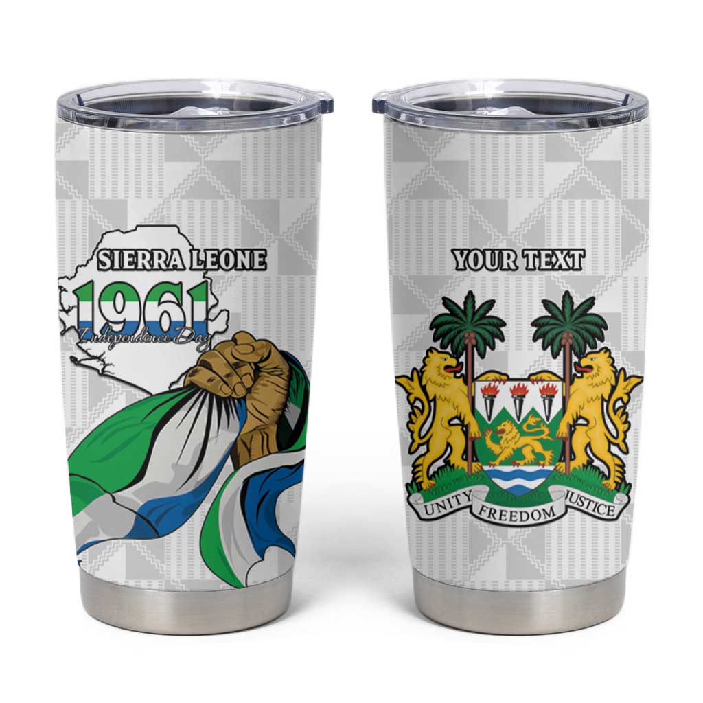 Personalised Happy Independence Sierra Leone Tumbler Cup April 27th LT15