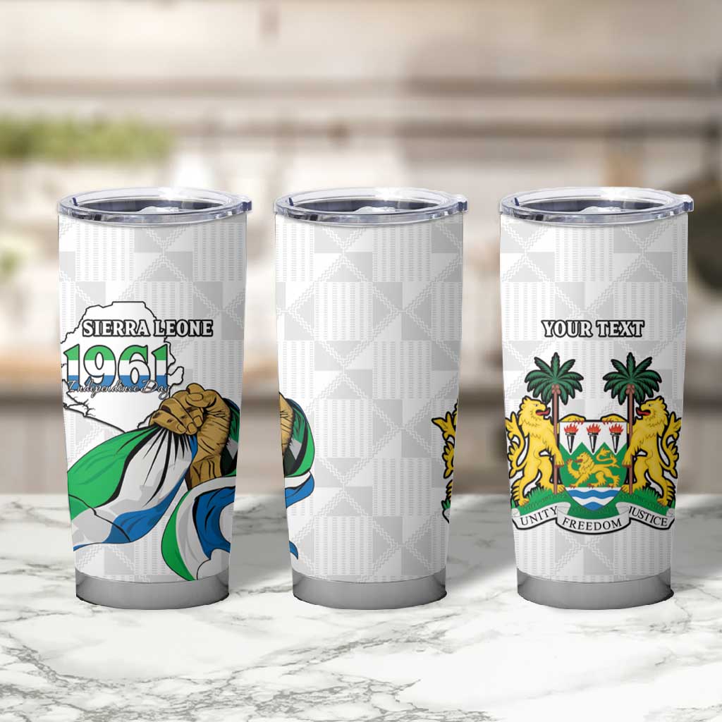 Personalised Happy Independence Sierra Leone Tumbler Cup April 27th LT15