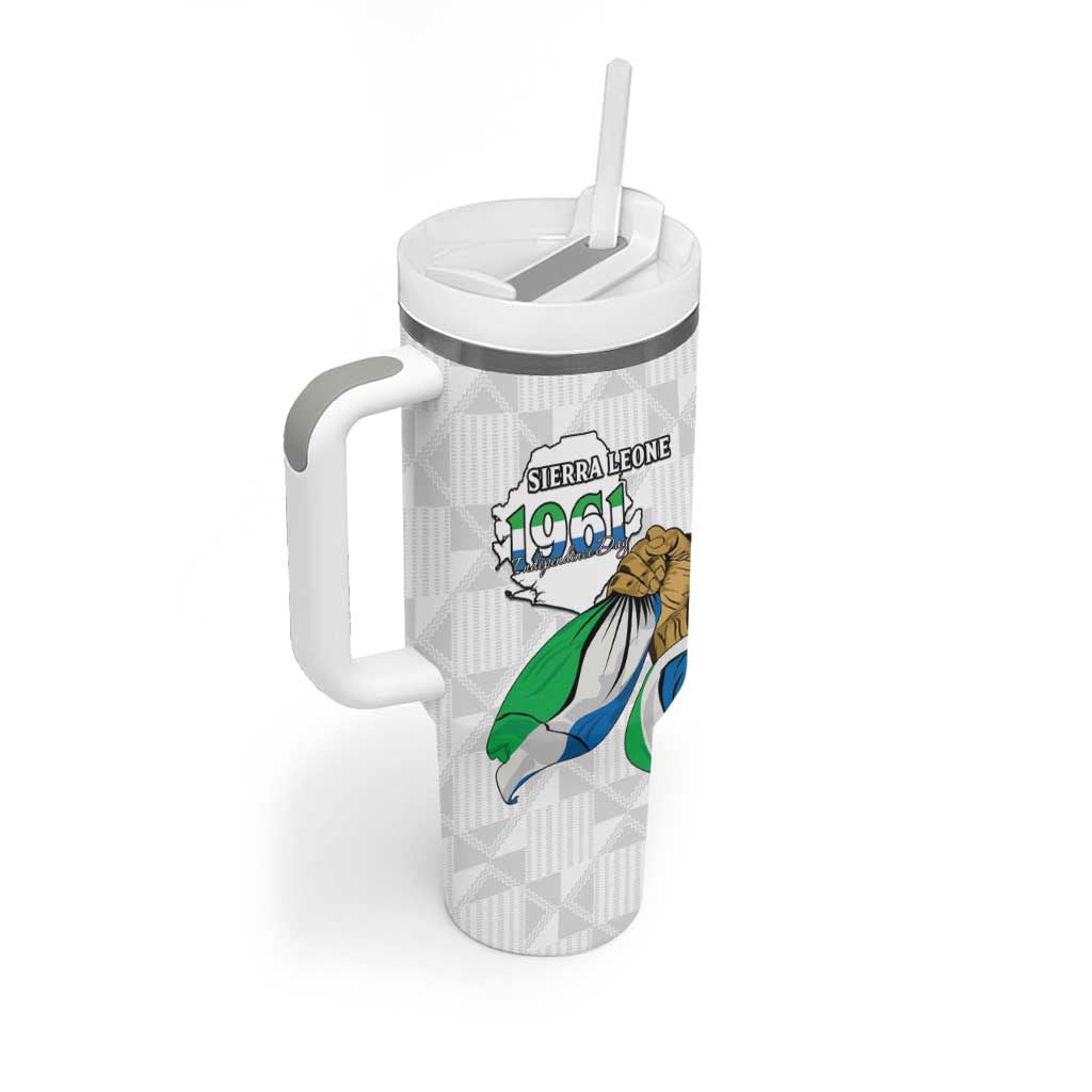 Personalised Happy Independence Sierra Leone Tumbler With Handle April 27th LT15