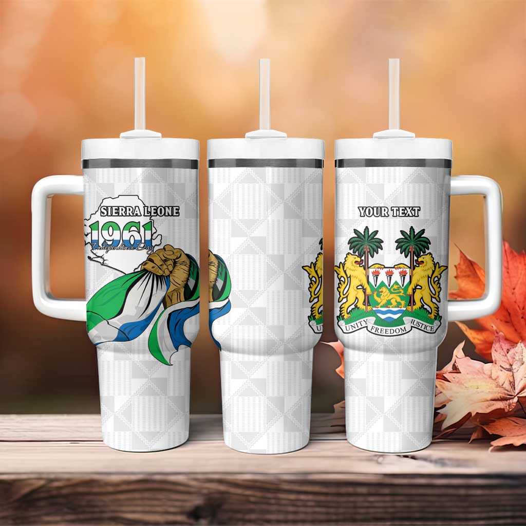 Personalised Happy Independence Sierra Leone Tumbler With Handle April 27th LT15