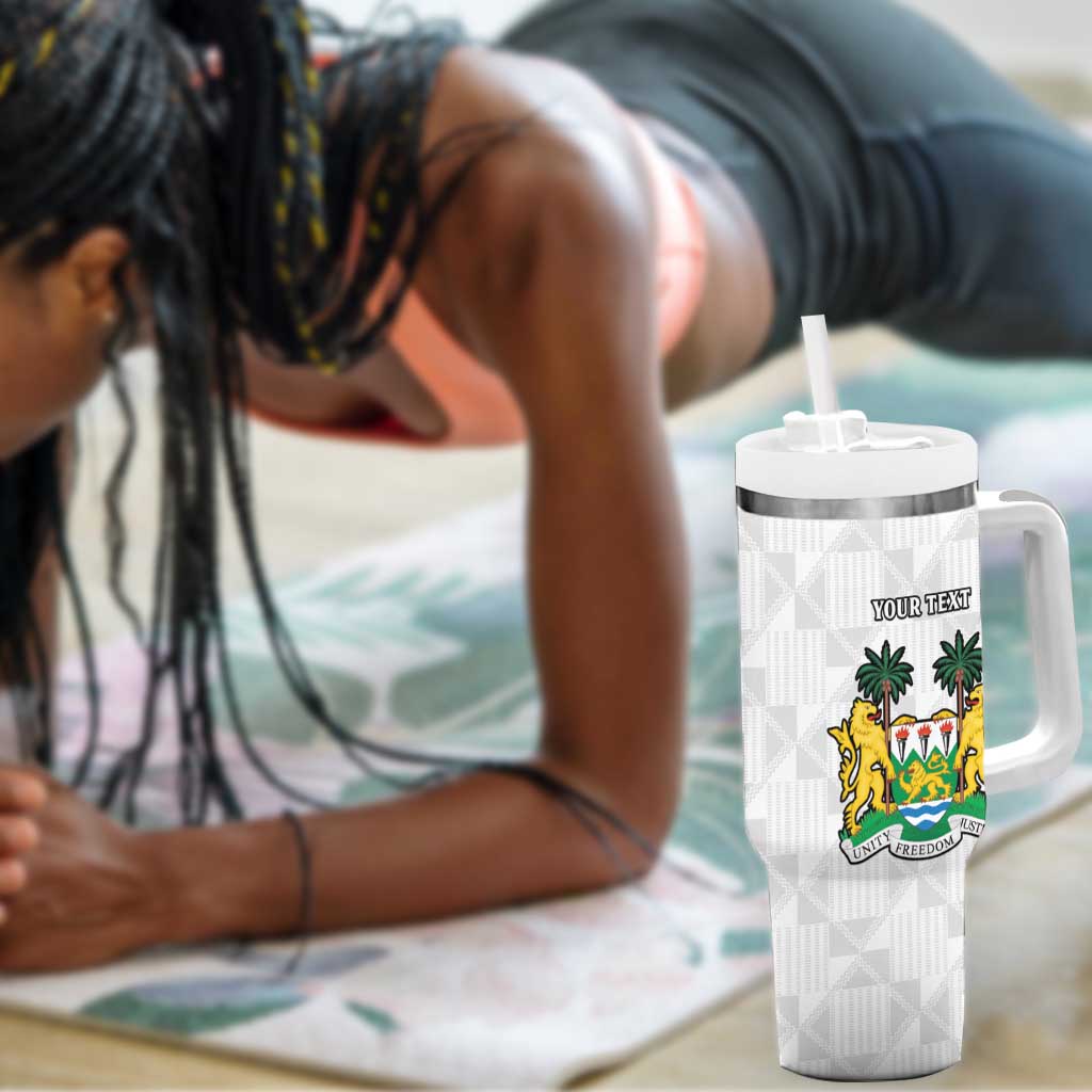 Personalised Happy Independence Sierra Leone Tumbler With Handle April 27th LT15