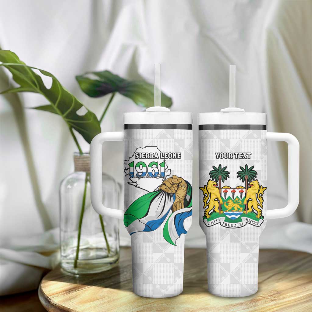 Personalised Happy Independence Sierra Leone Tumbler With Handle April 27th LT15