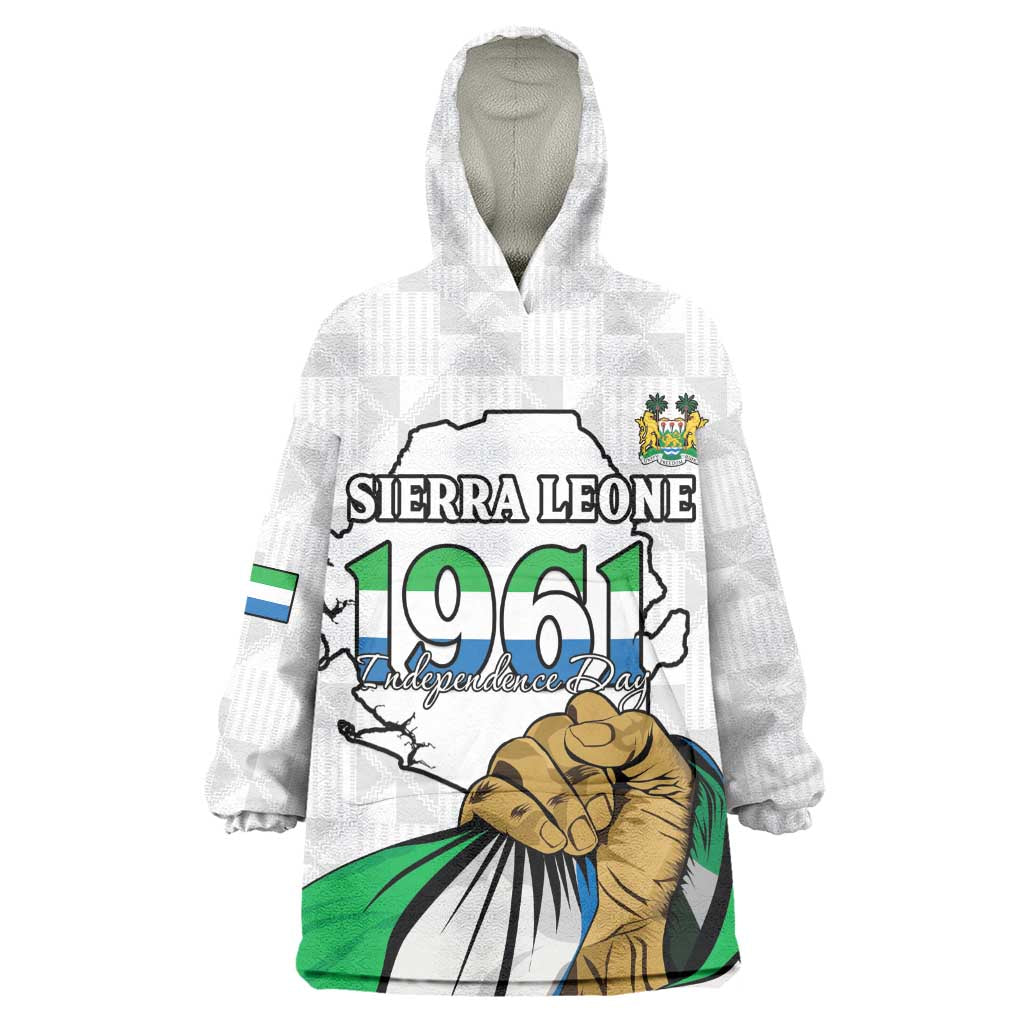 Personalised Happy Independence Sierra Leone Wearable Blanket Hoodie April 27th LT15