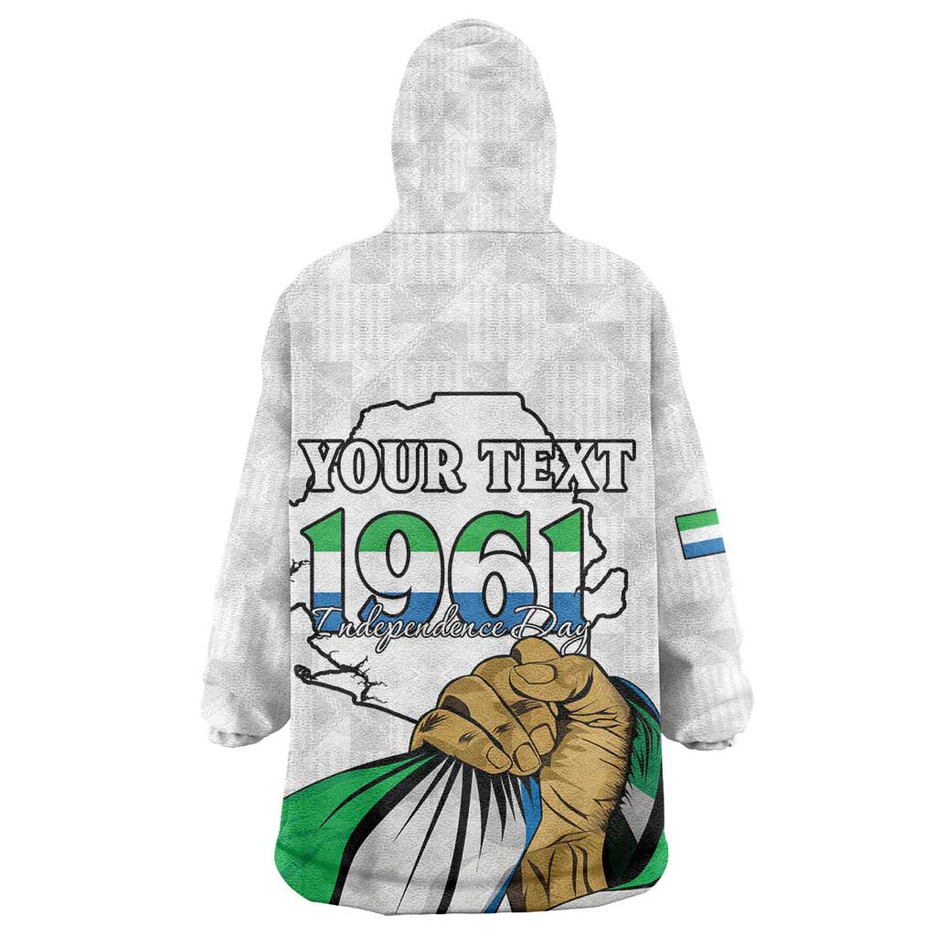 Personalised Happy Independence Sierra Leone Wearable Blanket Hoodie April 27th LT15