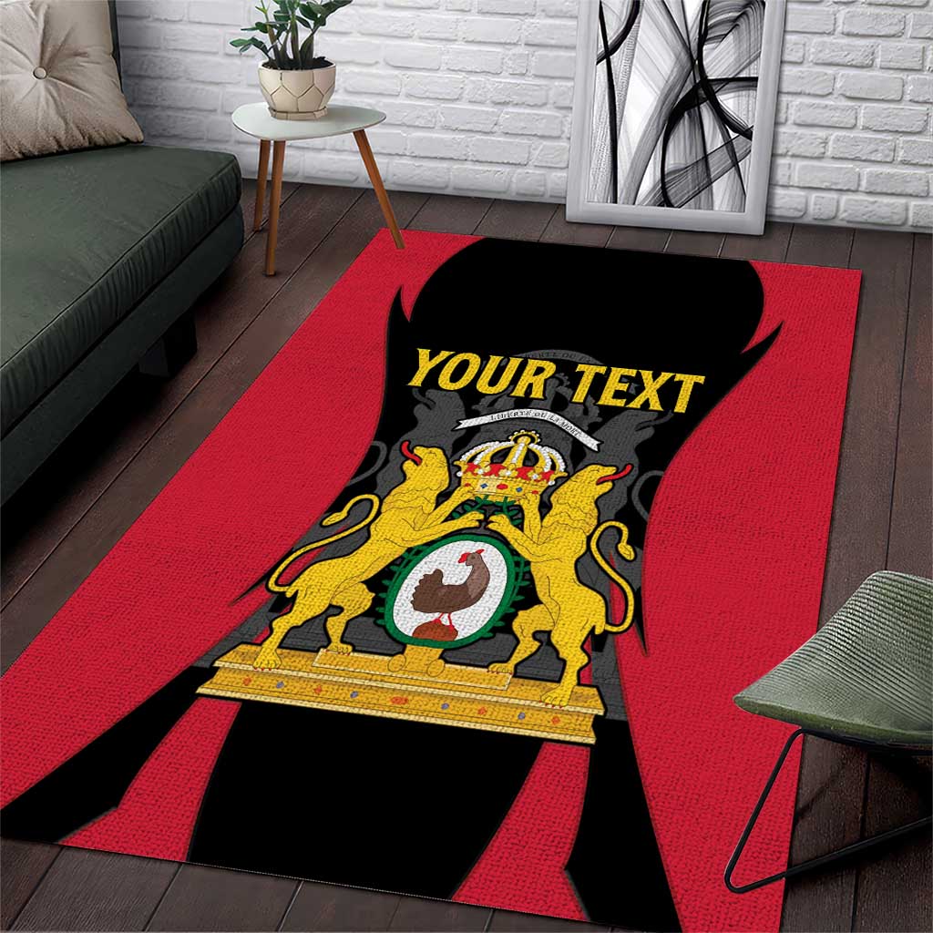 Personalised First Empire Of Haiti Area Rug Coat Of Arms Sporty Style LT15