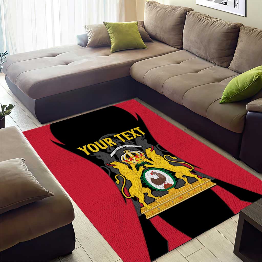 Personalised First Empire Of Haiti Area Rug Coat Of Arms Sporty Style LT15