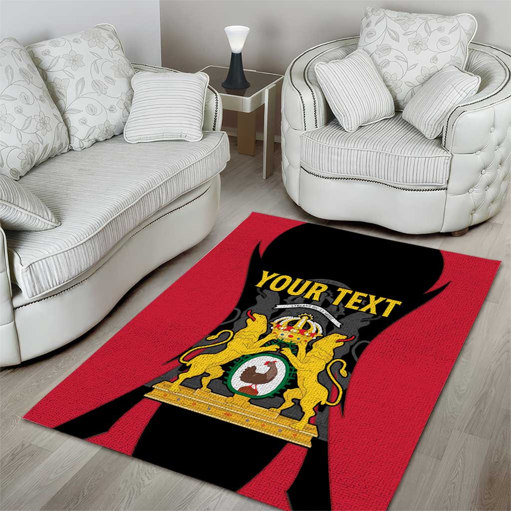 Personalised First Empire Of Haiti Area Rug Coat Of Arms Sporty Style LT15