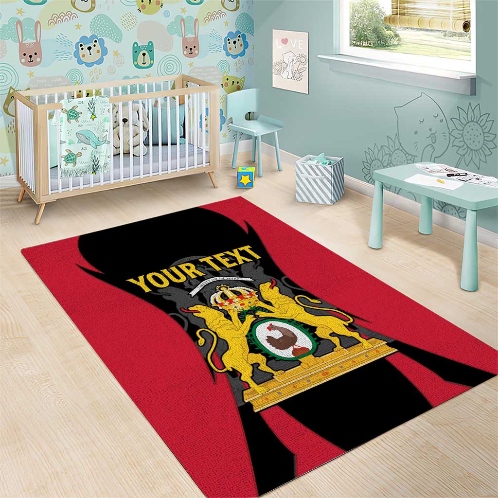 Personalised First Empire Of Haiti Area Rug Coat Of Arms Sporty Style LT15