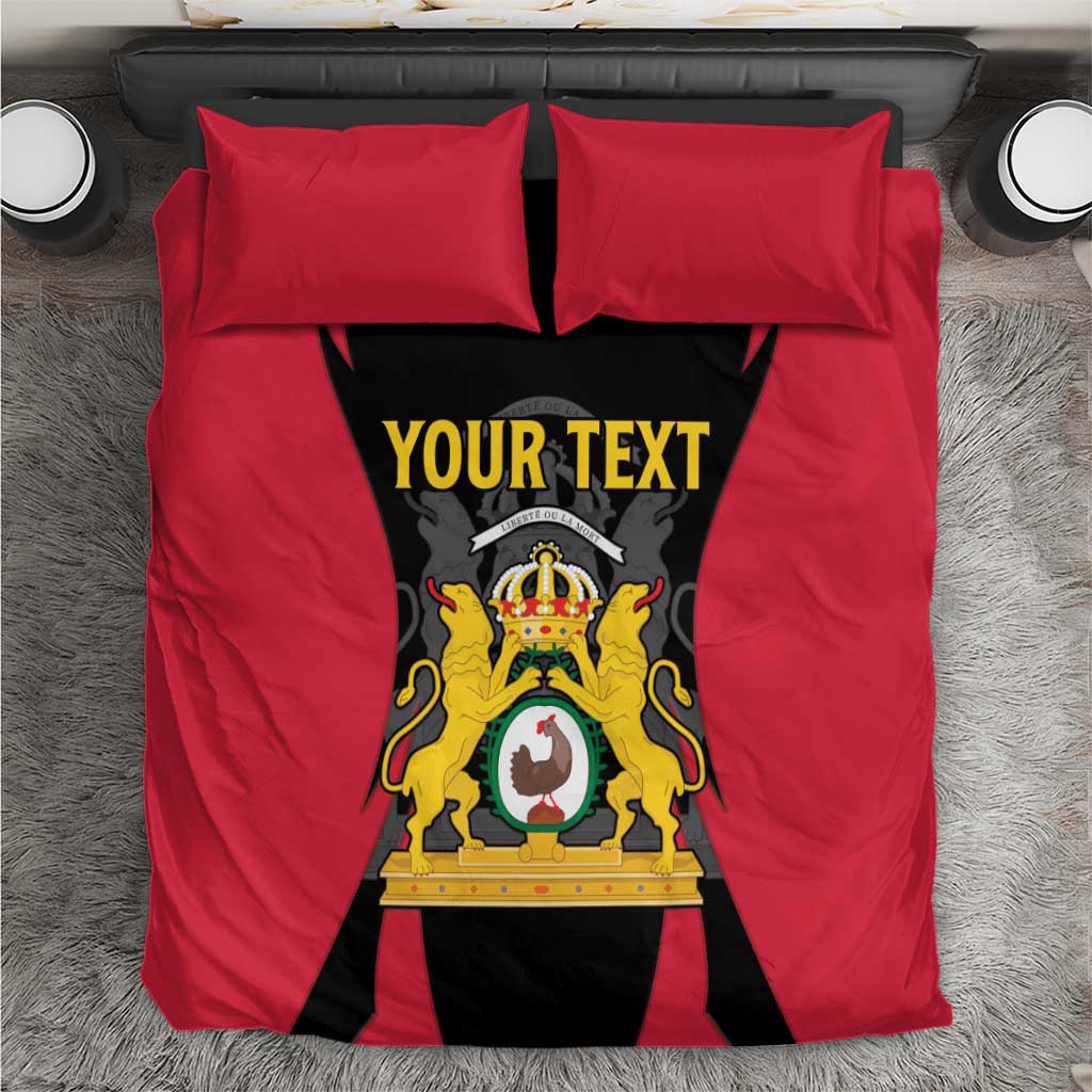 Personalised First Empire Of Haiti Bedding Set Coat Of Arms Sporty Style LT15