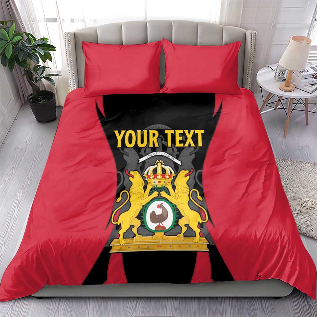 Personalised First Empire Of Haiti Bedding Set Coat Of Arms Sporty Style LT15