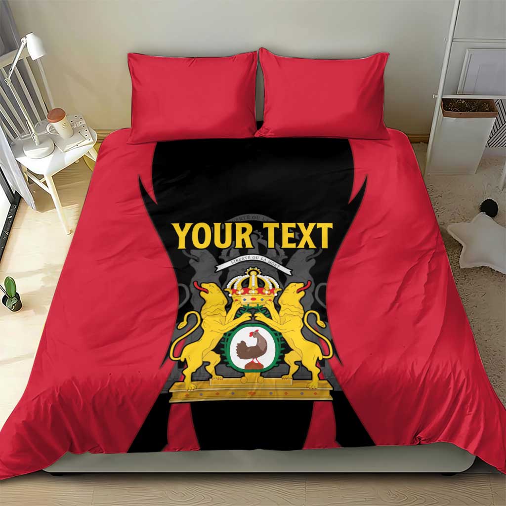 Personalised First Empire Of Haiti Bedding Set Coat Of Arms Sporty Style LT15