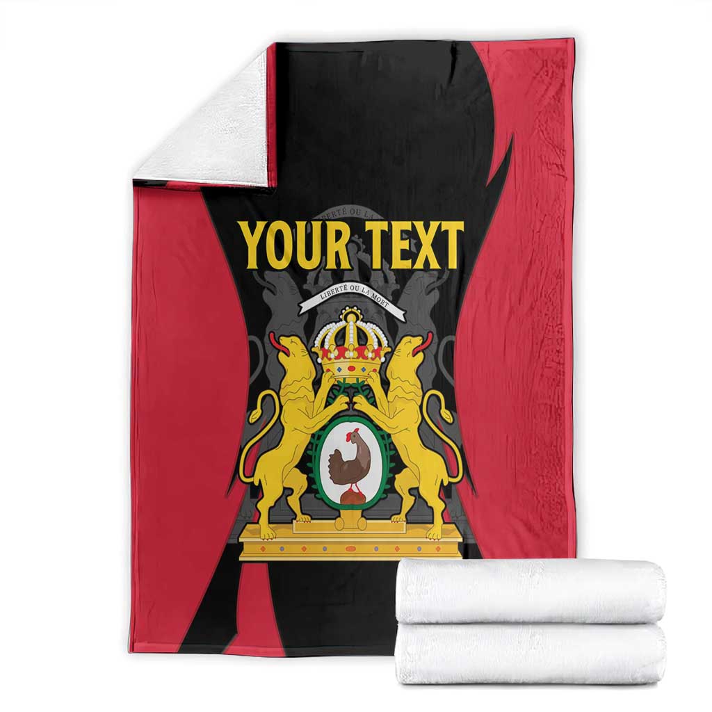 Personalised First Empire Of Haiti Blanket Coat Of Arms Sporty Style LT15