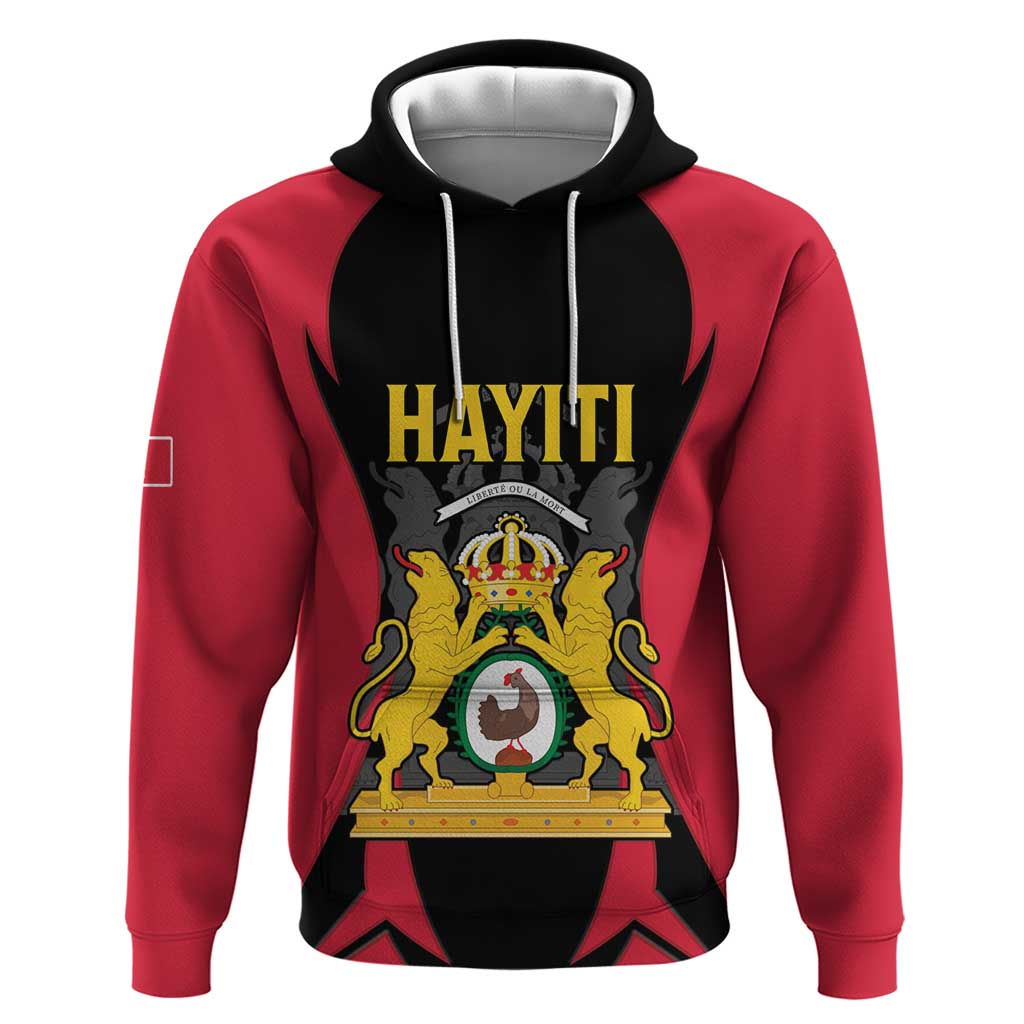 Personalised Empire d'Hayiti Hoodie Haiti First Empire Flag Style LT15