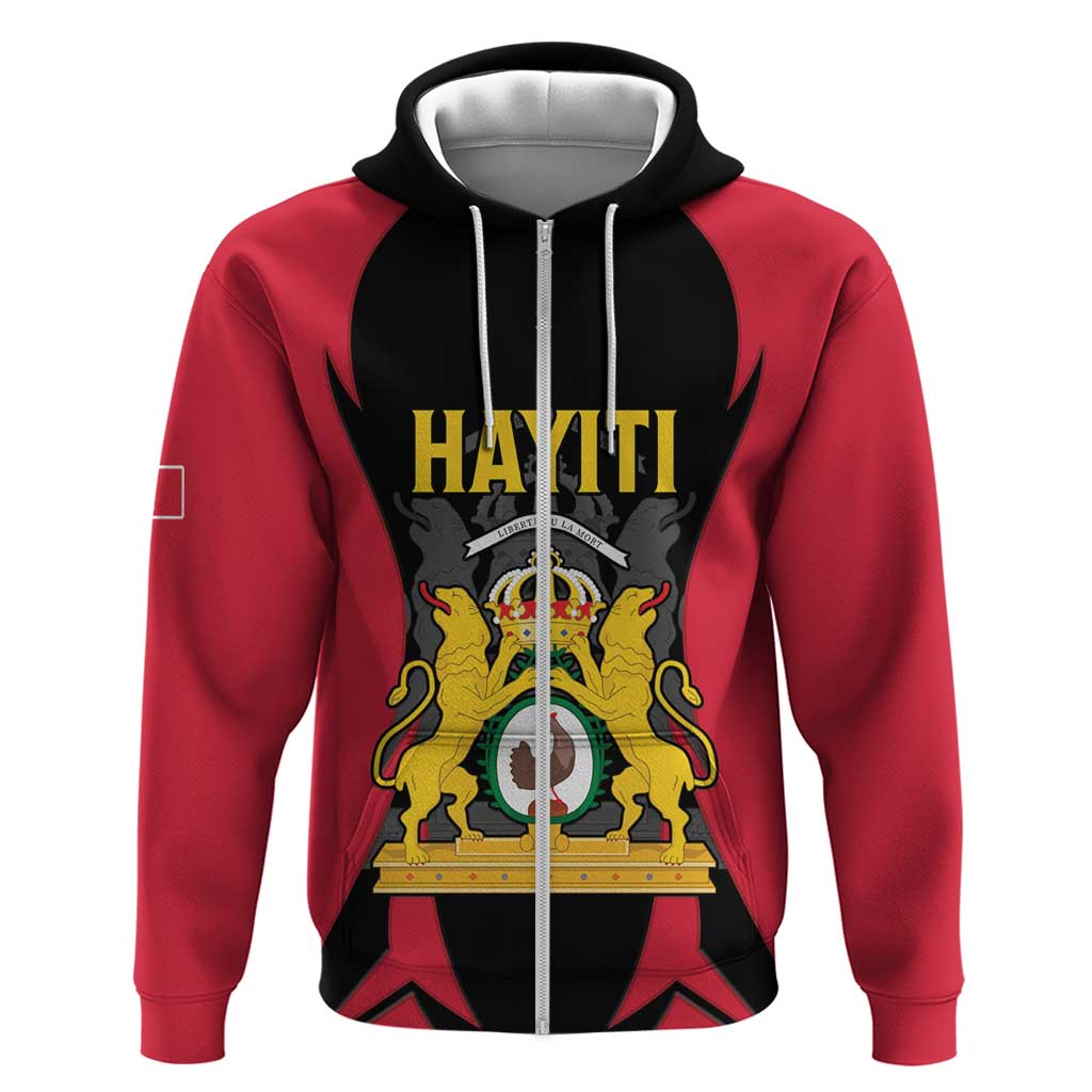 Personalised Empire d'Hayiti Hoodie Haiti First Empire Flag Style LT15