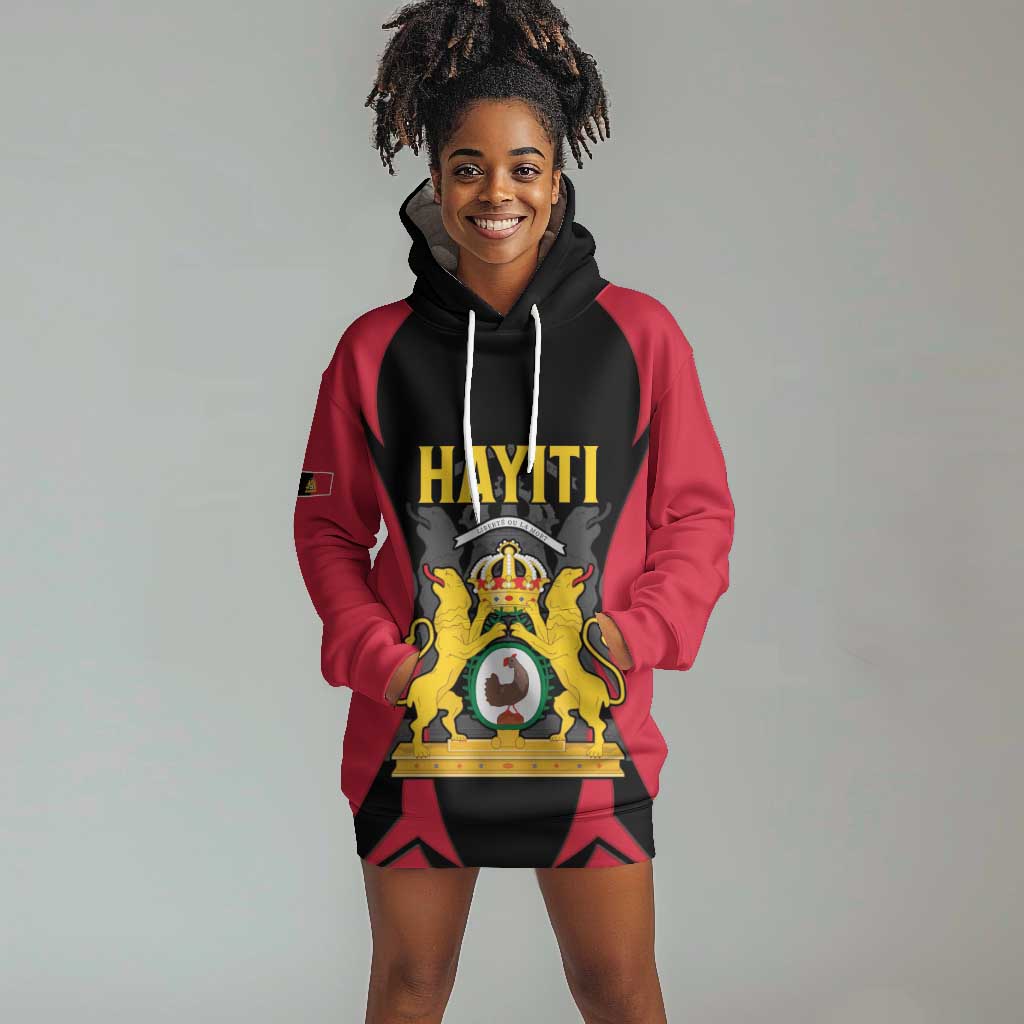 Personalised First Empire Of Haiti Hoodie Dress Coat Of Arms Sporty Style LT15