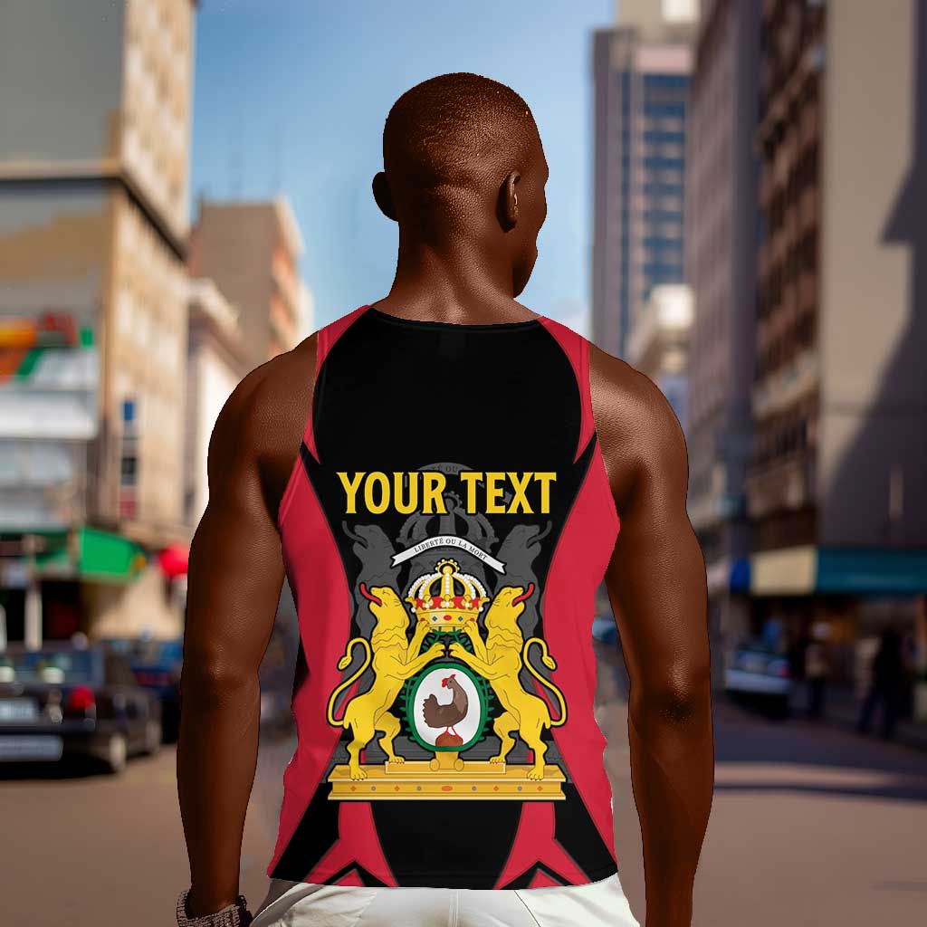 Personalised First Empire Of Haiti Men Tank Top Coat Of Arms Sporty Style LT15