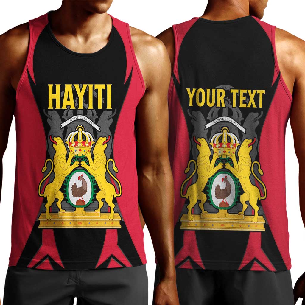 Personalised First Empire Of Haiti Men Tank Top Coat Of Arms Sporty Style LT15