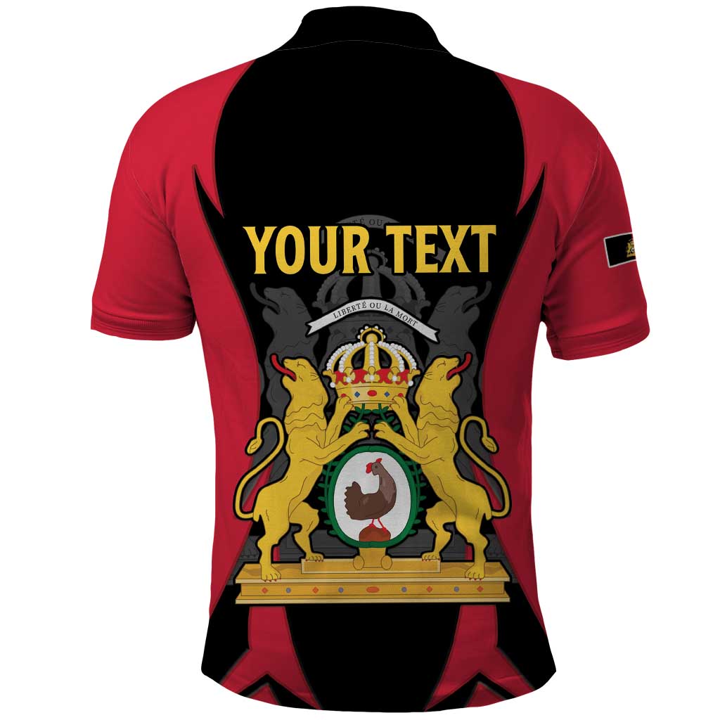 Personalised Empire d'Hayiti Polo Shirt Haiti First Empire Flag Style LT15