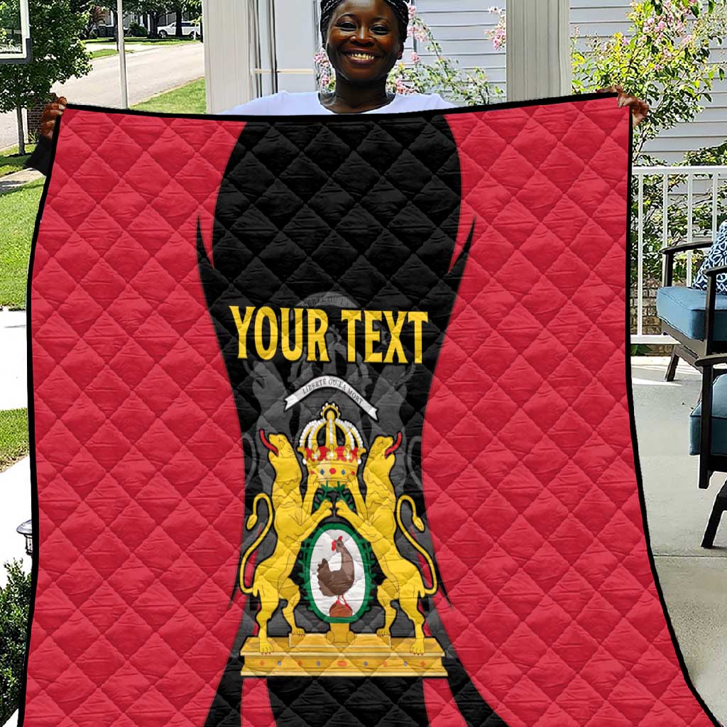 Personalised First Empire Of Haiti Quilt Coat Of Arms Sporty Style LT15