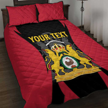 Personalised First Empire Of Haiti Quilt Bed Set Coat Of Arms Sporty Style LT15