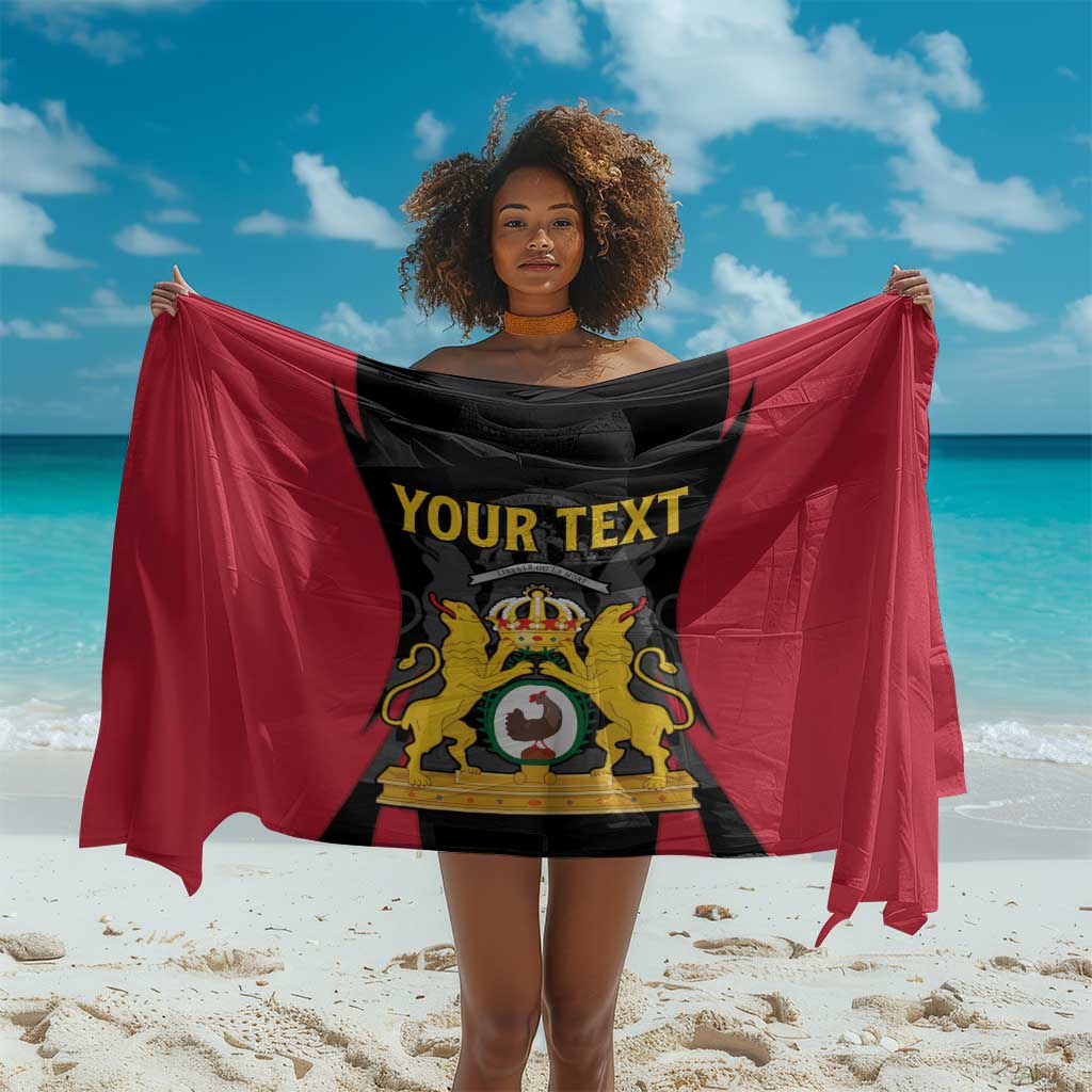 Personalised First Empire Of Haiti Sarong Coat Of Arms Sporty Style LT15