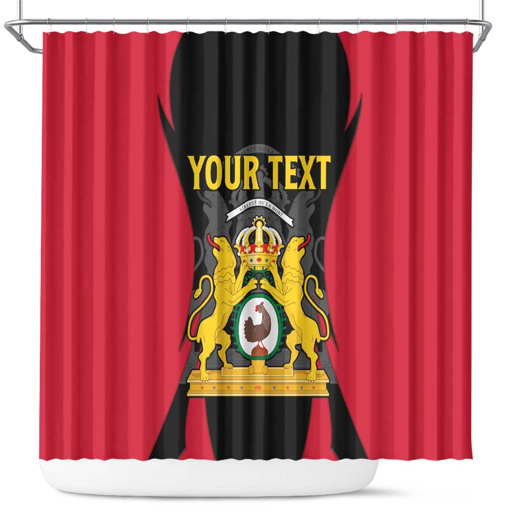Personalised Empire d'Hayiti Shower Curtain Haiti First Empire Flag Style LT15
