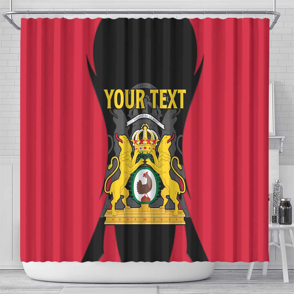 Personalised Empire d'Hayiti Shower Curtain Haiti First Empire Flag Style LT15