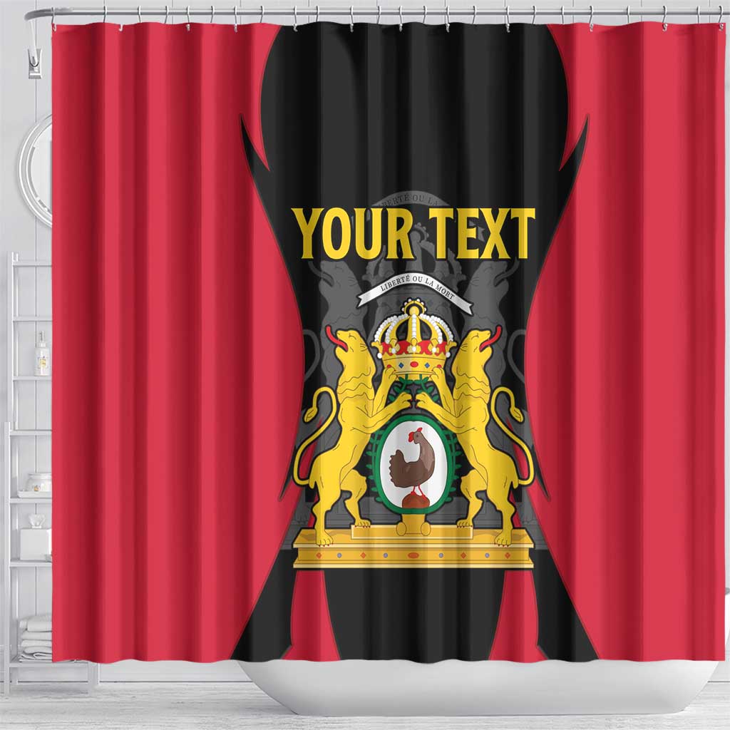 Personalised Empire d'Hayiti Shower Curtain Haiti First Empire Flag Style LT15