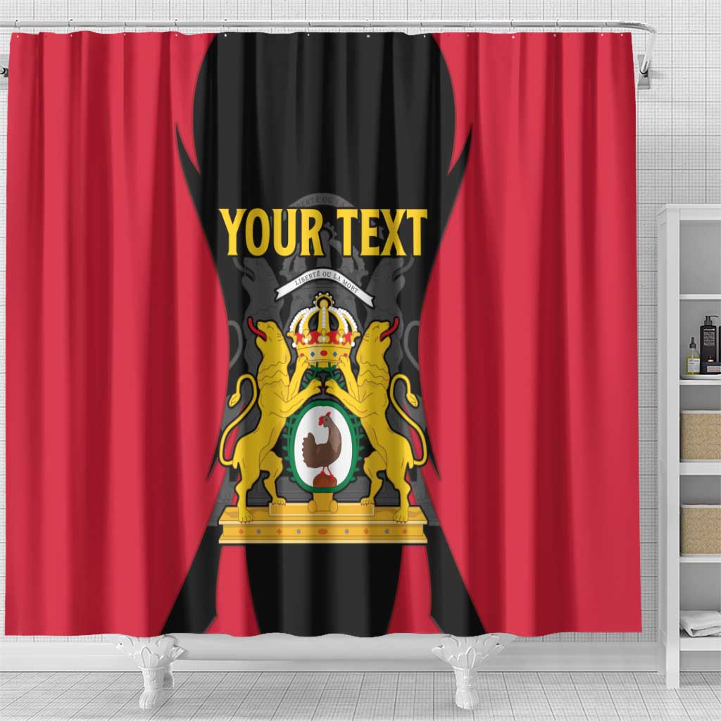 Personalised Empire d'Hayiti Shower Curtain Haiti First Empire Flag Style LT15