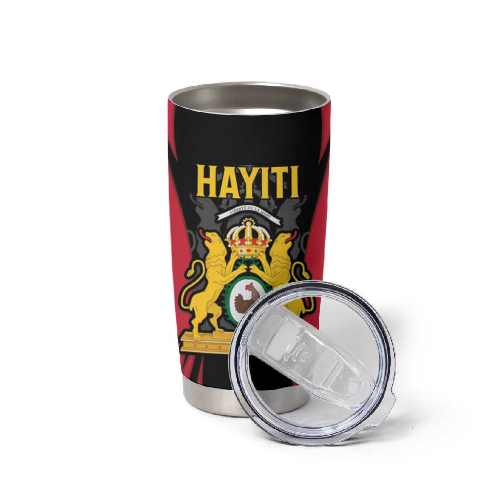 Personalised First Empire Of Haiti Tumbler Cup Coat Of Arms Sporty Style LT15