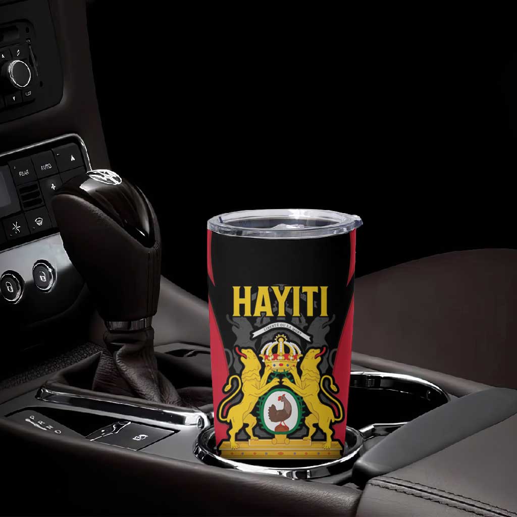 Personalised First Empire Of Haiti Tumbler Cup Coat Of Arms Sporty Style LT15
