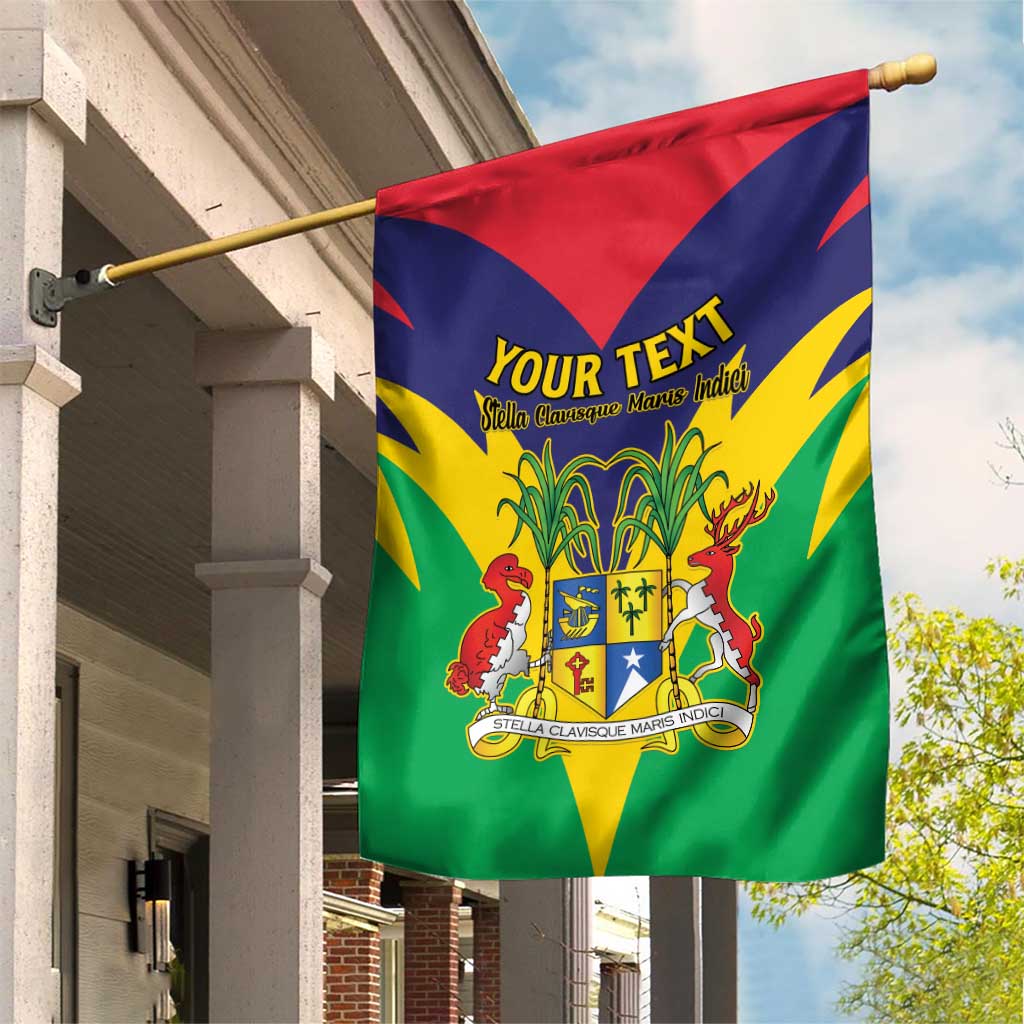 Personalised Republique de Maurice Garden Flag Coat Of Arms Flag Style LT15