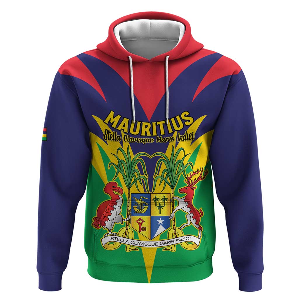 Personalised Mauritius Hoodie Stella Clavisque Maris Indici LT15