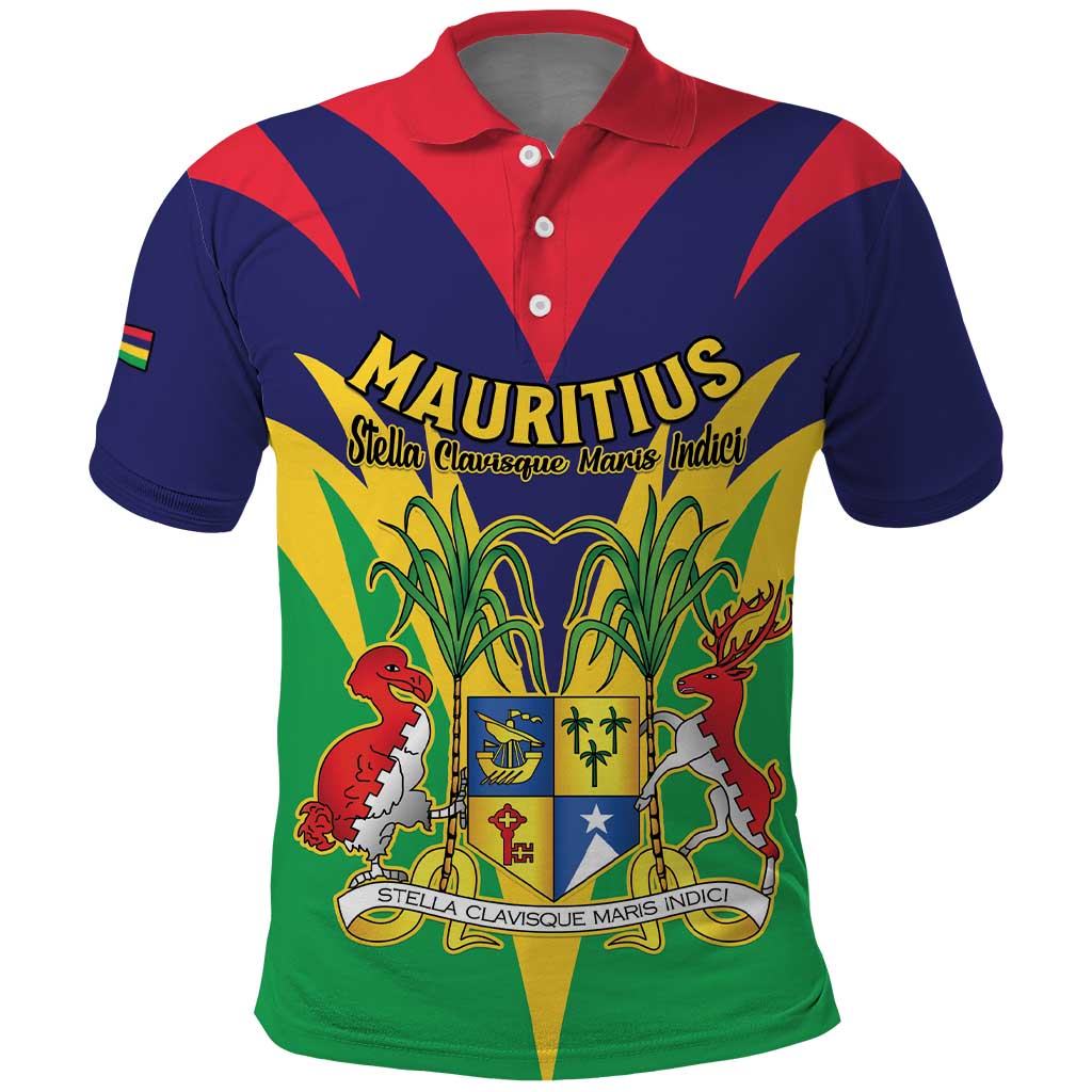 Personalised Mauritius Polo Shirt Stella Clavisque Maris Indici LT15