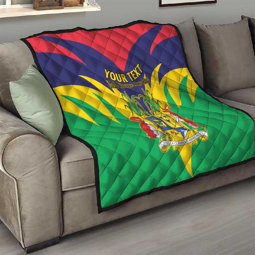 Personalised Republique de Maurice Quilt Coat Of Arms Flag Style LT15
