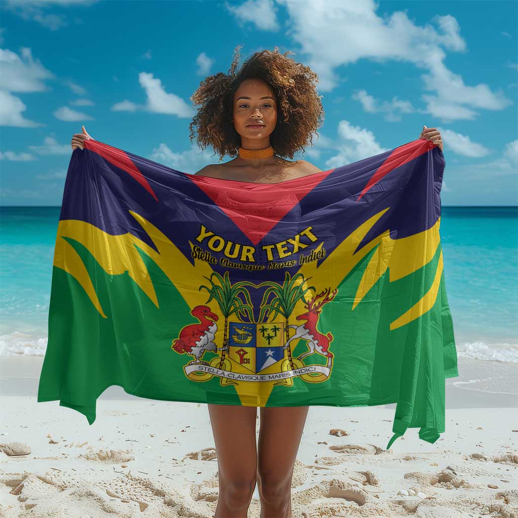 Personalised Republique de Maurice Sarong Coat Of Arms Flag Style LT15