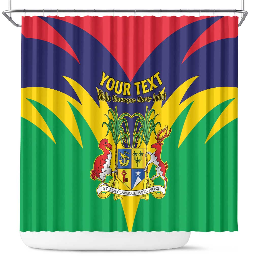Personalised Mauritius Shower Curtain Stella Clavisque Maris Indici LT15
