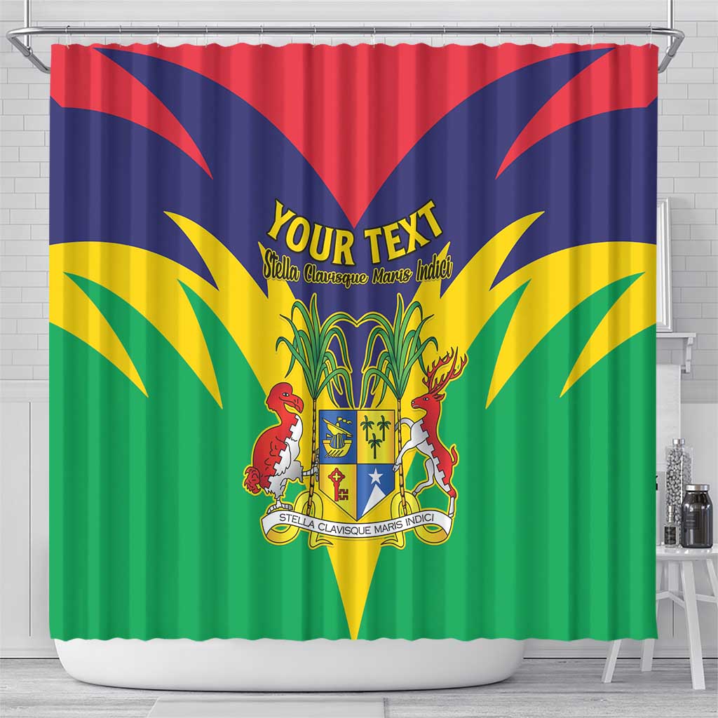 Personalised Mauritius Shower Curtain Stella Clavisque Maris Indici LT15