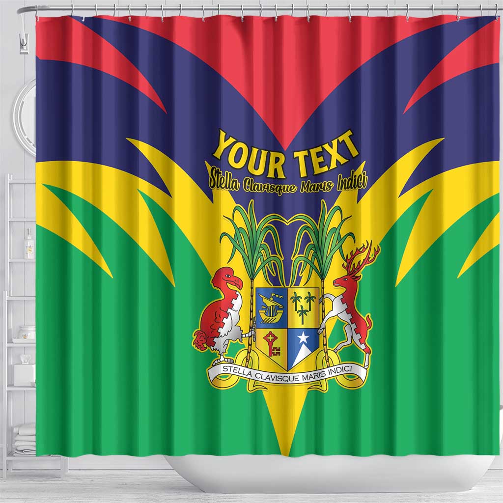 Personalised Mauritius Shower Curtain Stella Clavisque Maris Indici LT15