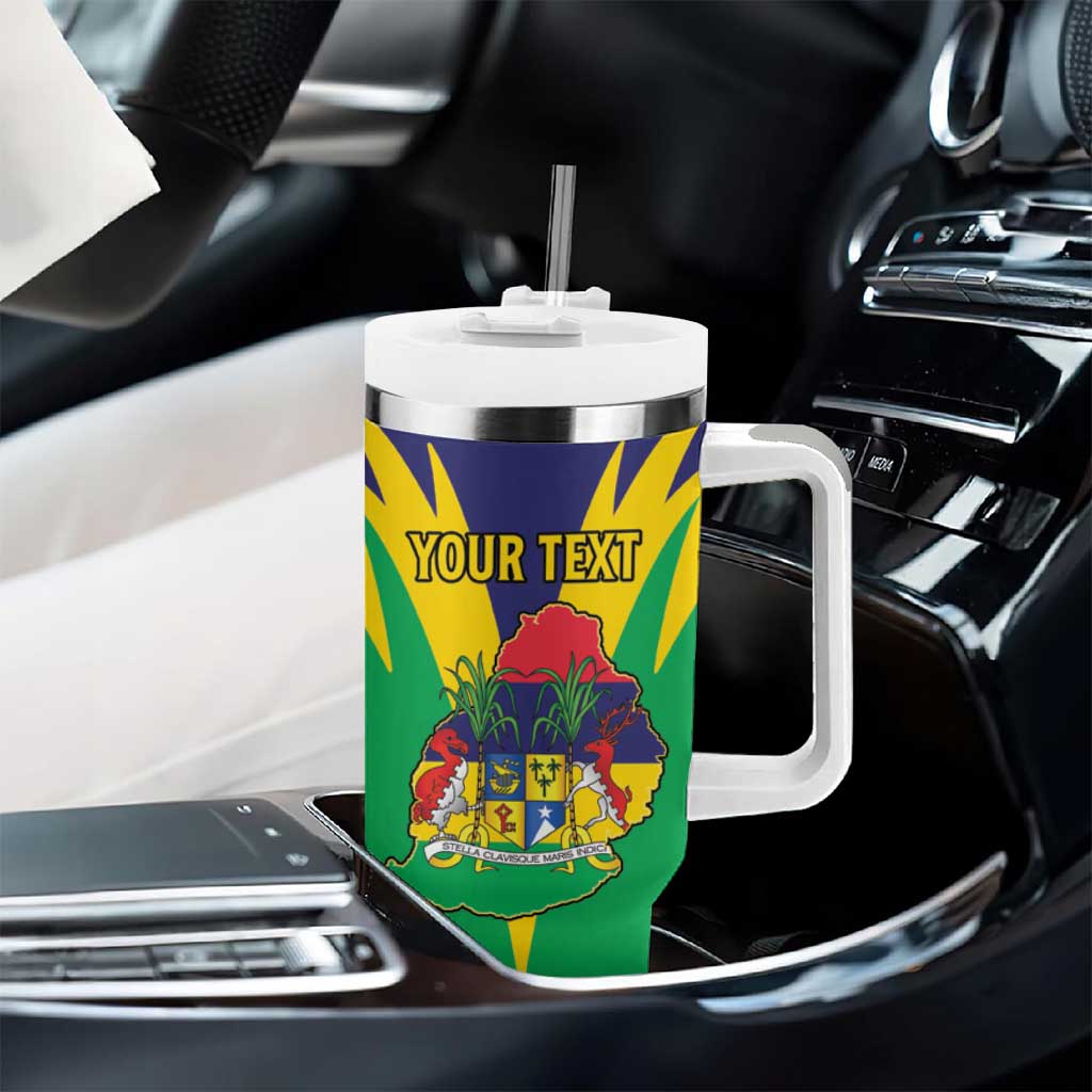 Personalised Republique de Maurice Tumbler With Handle Coat Of Arms Flag Style LT15