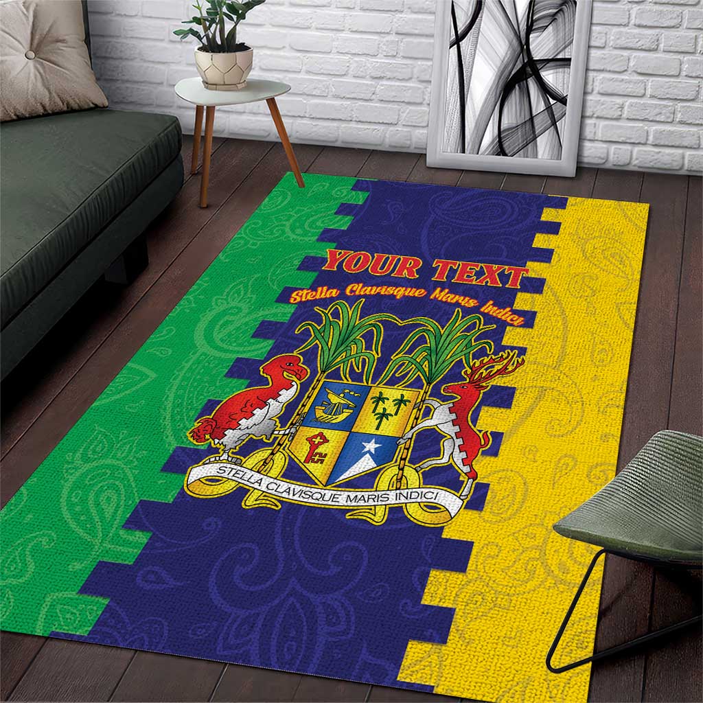 Personalised Republique de Maurice Area Rug Stella Clavisque Maris Indici LT15