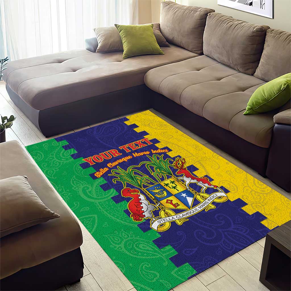Personalised Republique de Maurice Area Rug Stella Clavisque Maris Indici LT15