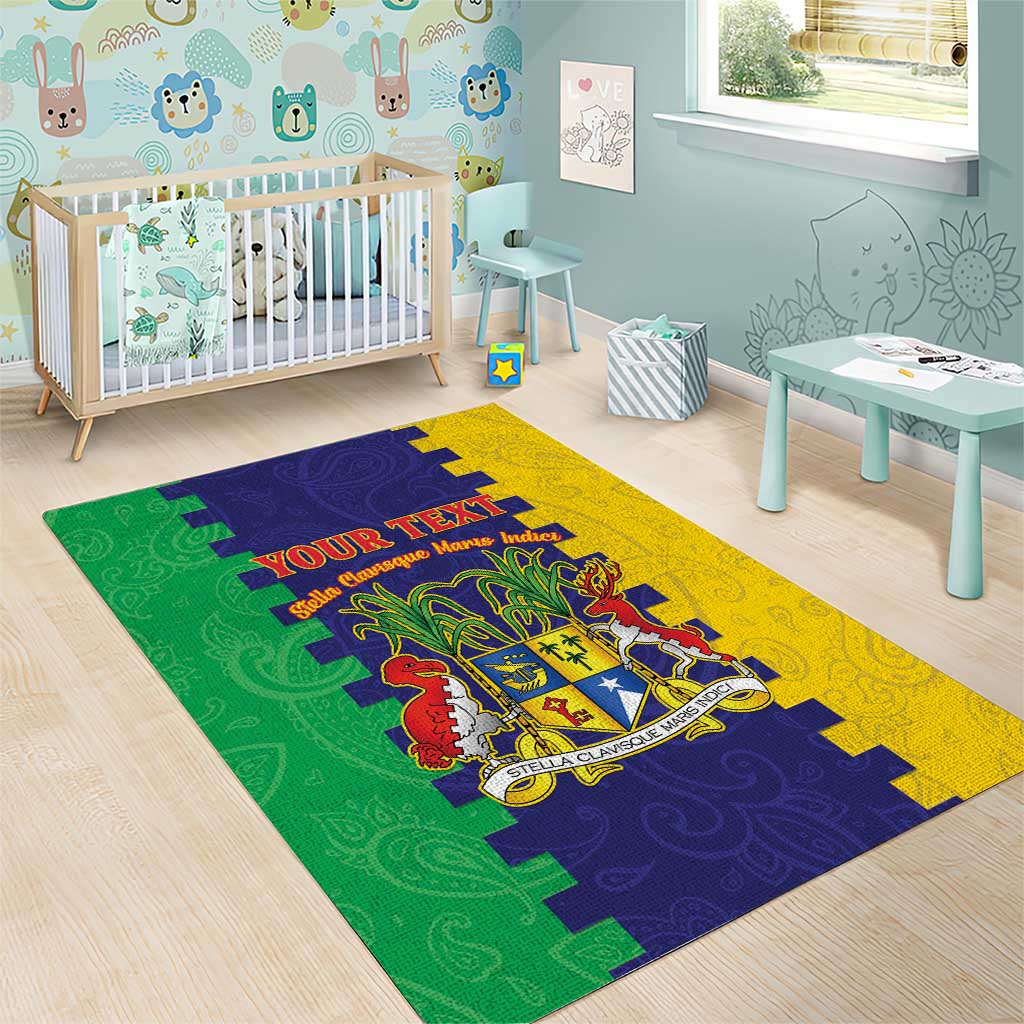Personalised Republique de Maurice Area Rug Stella Clavisque Maris Indici LT15