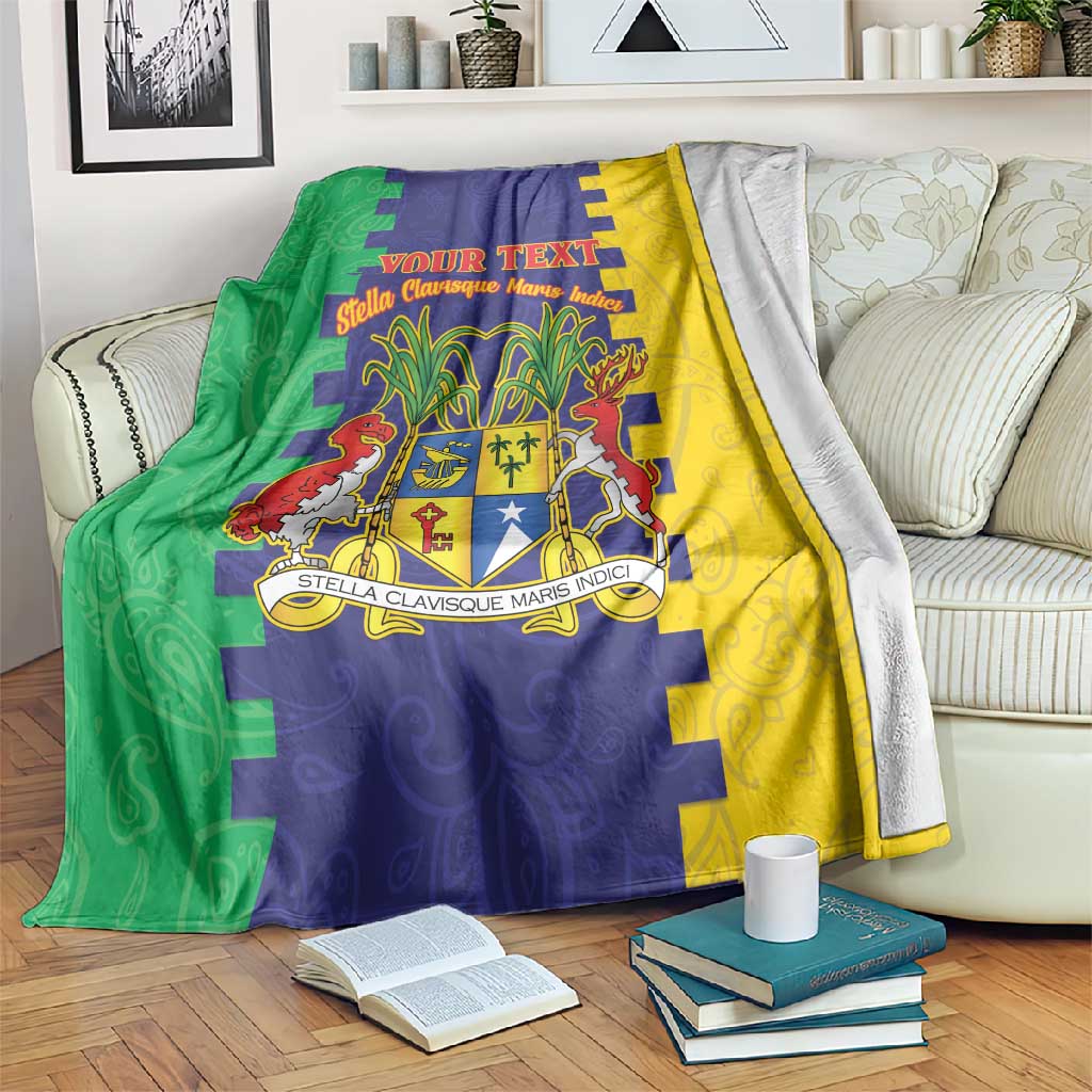 Personalised Republique de Maurice Blanket Stella Clavisque Maris Indici LT15