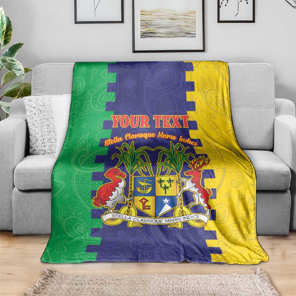 Personalised Republique de Maurice Blanket Stella Clavisque Maris Indici LT15
