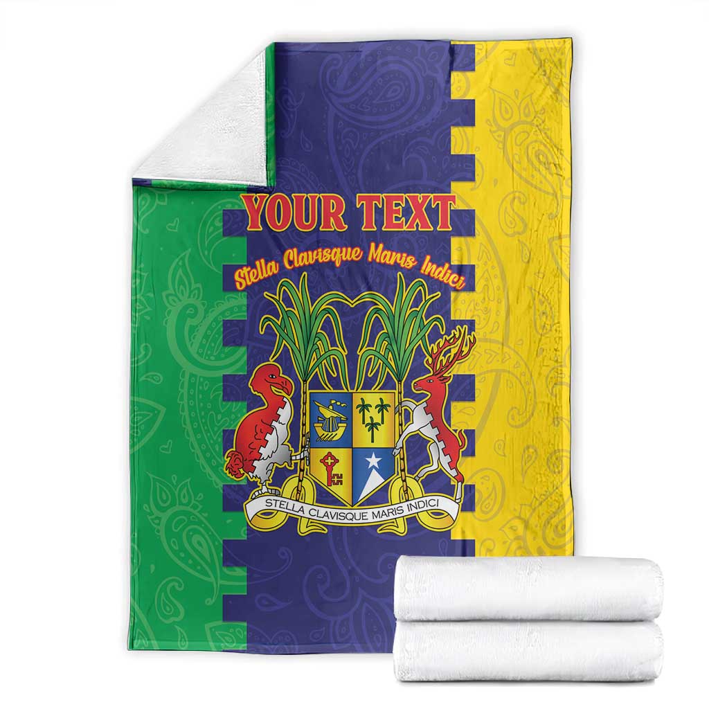 Personalised Republique de Maurice Blanket Stella Clavisque Maris Indici LT15