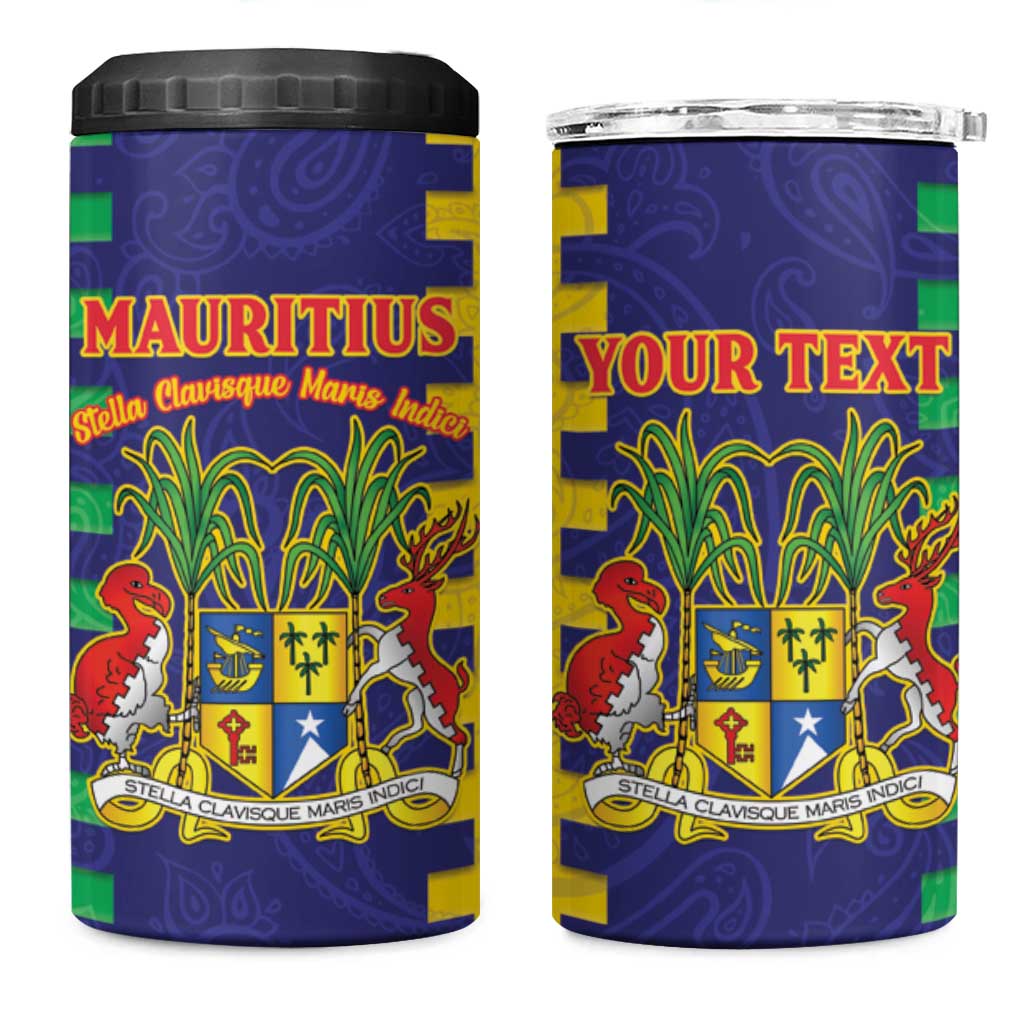 Personalised Republique de Maurice 4 in 1 Can Cooler Tumbler Stella Clavisque Maris Indici LT15