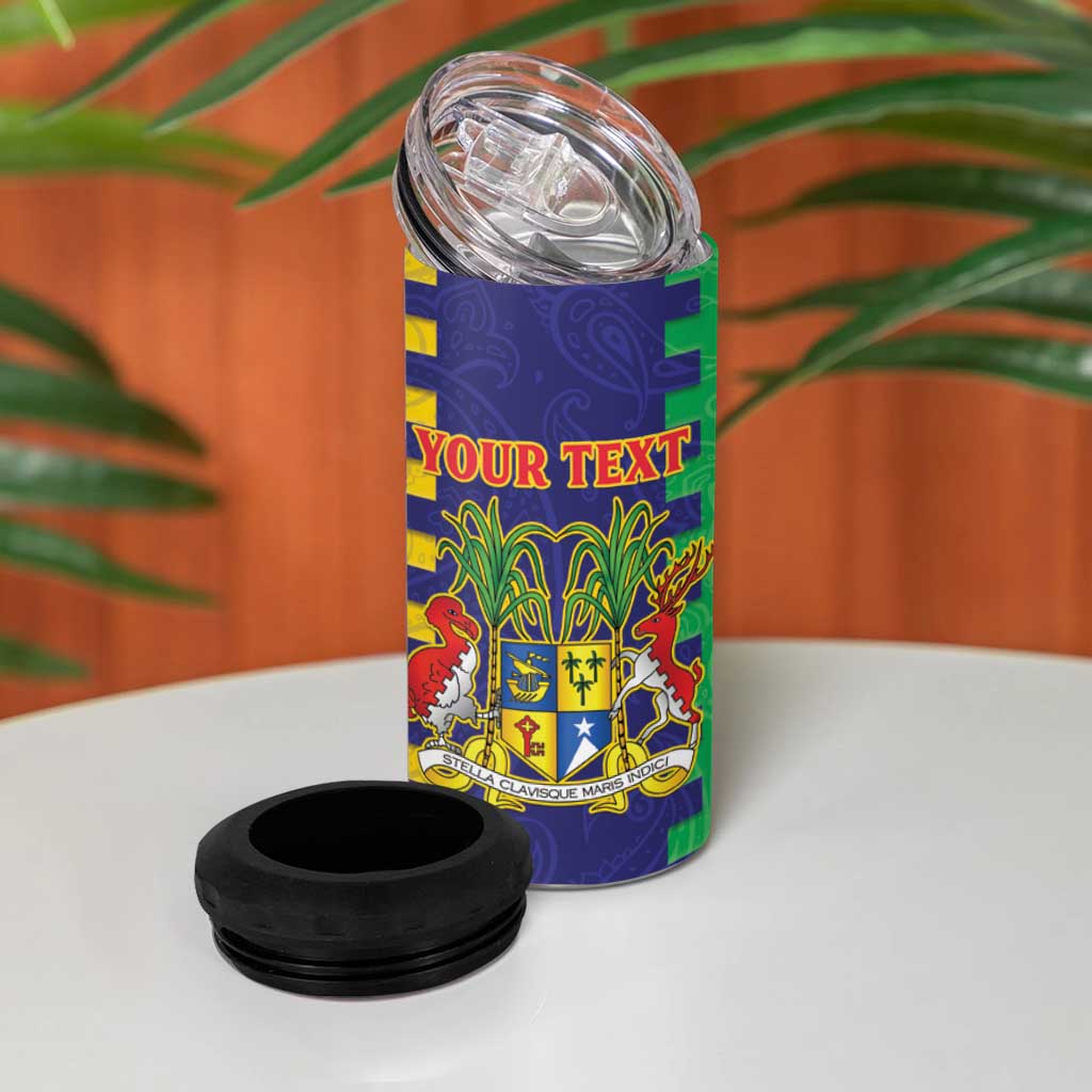 Personalised Republique de Maurice 4 in 1 Can Cooler Tumbler Stella Clavisque Maris Indici LT15