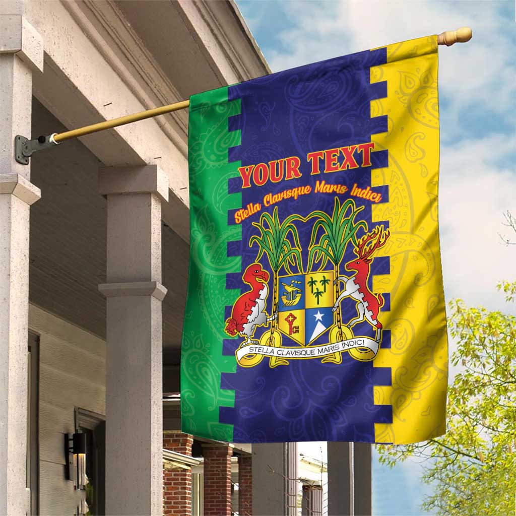 Personalised Republique de Maurice Garden Flag Stella Clavisque Maris Indici LT15