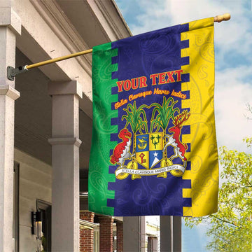 Personalised Republique de Maurice Garden Flag Stella Clavisque Maris Indici LT15